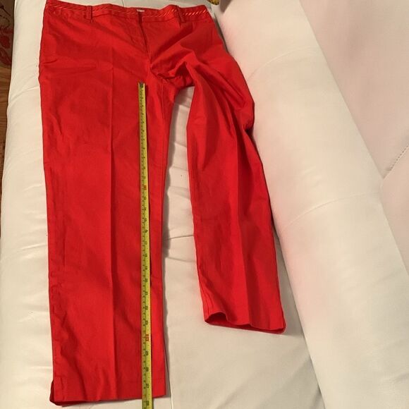 Nautica Red Cotton Blend Women’s Stretch  Pants Size 12 - Picture 6 of 12